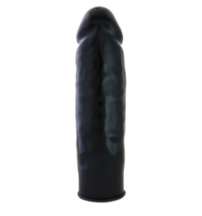 17 cm uzunluğunda zenci siyah penis kılıfı