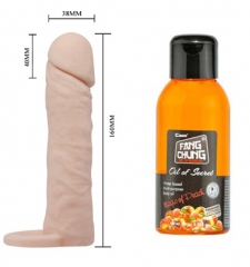 Penis uzatıcı ve büyütücü kılıf şeftali yağ