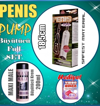 Penis büyütücü pompa krem titreşim halkası hediyeli