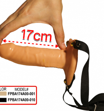 Belden Bağlamalı içi Boş Testissiz Protez Penis 17 CM Kayganlaştırıcı Jell Parmak Kılıfı Hediyeli