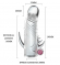 Vibratörlü penis kılıfı, klitoris çıkıntısı titreşim halkalı model